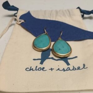 CHLOE & ISABEL MINARET TURQUOISE TEARDROP EARRINGS